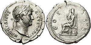 1 Denarius Römische Kaiserzeit (27BC-395) Silber Hadrian  (76 - 138) 