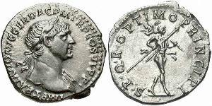 1 Denarius Römische Kaiserzeit (27BC-395) Silber Trajan (53-117)