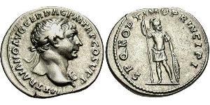 1 Denarius Römische Kaiserzeit (27BC-395) Silber Trajan (53-117)