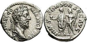 1 Denarius Römische Kaiserzeit (27BC-395) Silber Commodus  (161-192)