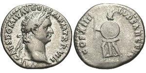 1 Denarius Römische Kaiserzeit (27BC-395) Silber Domitian  (51-96)