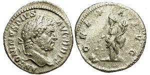 1 Denarius Römische Kaiserzeit (27BC-395) Silber Caracalla (188-217)