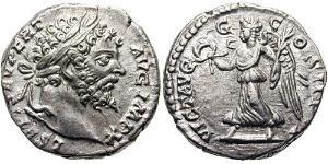 1 Denarius Römische Kaiserzeit (27BC-395) Silber Septimius Severus (145- 211)