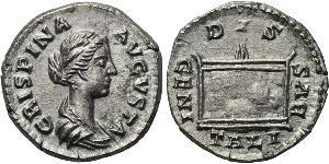 1 Denarius Römische Kaiserzeit (27BC-395) Silber Bruttia Crispina (164-187)