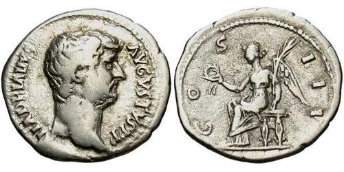 1 Denarius Römische Kaiserzeit (27BC-395) Silber Hadrian  (76 - 138) 