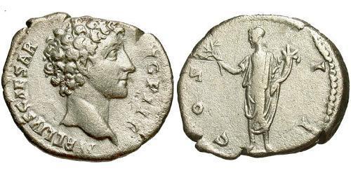 1 Denarius Römische Kaiserzeit (27BC-395) Silber Mark Aurel (121-180)