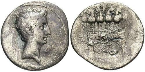 1 Denarius Römische Kaiserzeit (27BC-395) Silber Augustus (63BC- 14) 