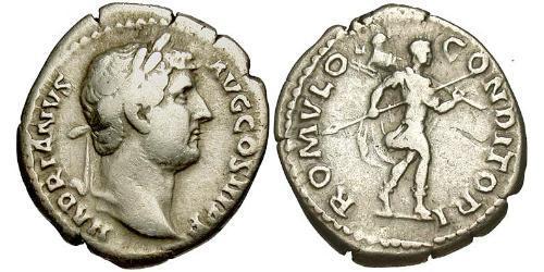 1 Denarius Römische Kaiserzeit (27BC-395) Silber Hadrian  (76 - 138) 