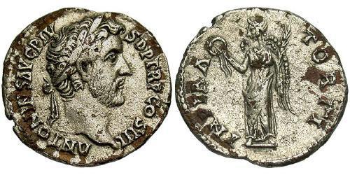 1 Denarius Römische Kaiserzeit (27BC-395) Silber Antoninus Pius  (86-161)