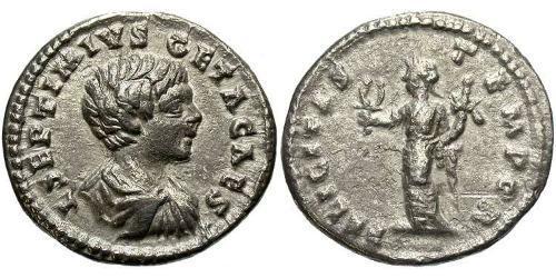 1 Denarius Römische Kaiserzeit (27BC-395) Silber Geta (189-211)