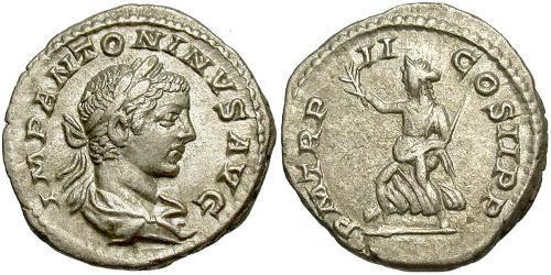 1 Denarius Römische Kaiserzeit (27BC-395) Silber Elagabal (203-222)