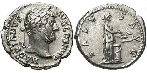 1 Denarius Römische Kaiserzeit (27BC-395) Silber Hadrian  (76 - 138) 