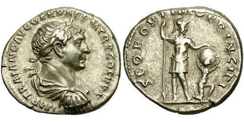 1 Denarius Römische Kaiserzeit (27BC-395) Silber Trajan (53-117)