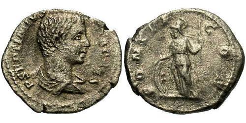 1 Denarius Römische Kaiserzeit (27BC-395) Silber Geta (189-211)