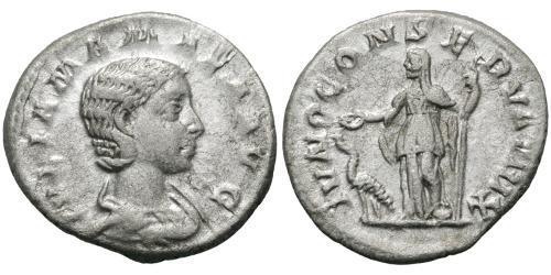 1 Denarius Römische Kaiserzeit (27BC-395) Silber Julia Avita Mamaea (180-235)
