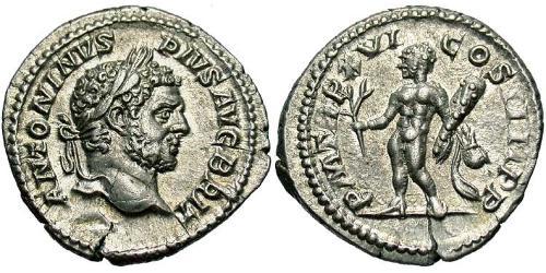 1 Denarius Römische Kaiserzeit (27BC-395) Silber Caracalla (188-217)
