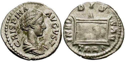 1 Denarius Römische Kaiserzeit (27BC-395) Silber Bruttia Crispina (164-187)