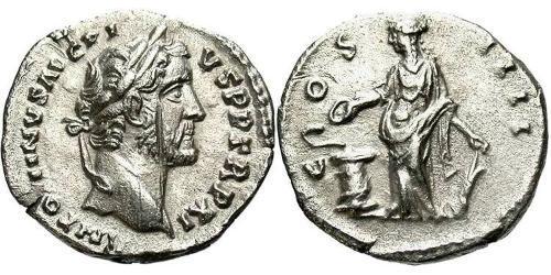 1 Denarius Römische Kaiserzeit (27BC-395) Silber Antoninus Pius  (86-161)