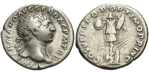 1 Denarius Römische Kaiserzeit (27BC-395) Silber Trajan (53-117)
