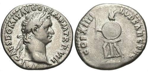 1 Denarius Römische Kaiserzeit (27BC-395) Silber Domitian  (51-96)