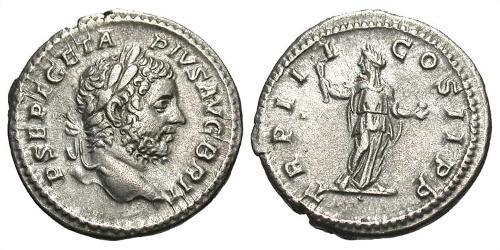 1 Denarius Römische Kaiserzeit (27BC-395) Silber Geta (189-211)