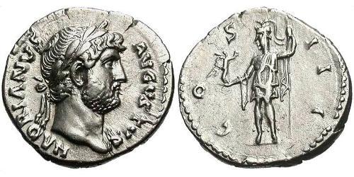 1 Denarius Römische Kaiserzeit (27BC-395) Silber Hadrian  (76 - 138) 