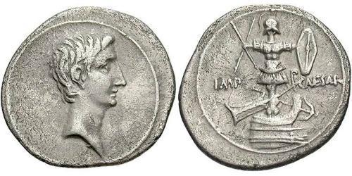 1 Denarius Römische Kaiserzeit (27BC-395) Silber Augustus (63BC- 14) 