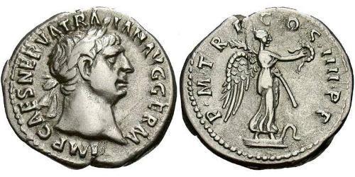 1 Denarius Römische Kaiserzeit (27BC-395) Silber Trajan (53-117)