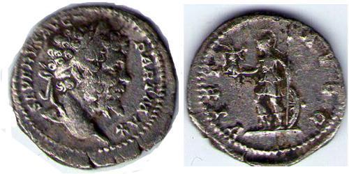 1 Denarius Römische Kaiserzeit (27BC-395) Silber Septimius Severus (145- 211)