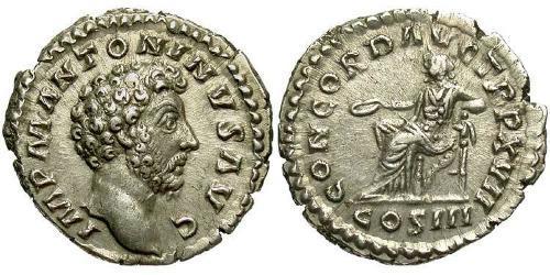 1 Denarius Römische Kaiserzeit (27BC-395) Silber Mark Aurel (121-180)
