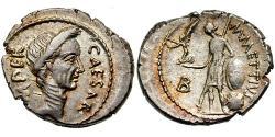 1 Denarius Römische Republik (509BC-27BC) Silber Iulius Caesar (100BC- 44 BC)