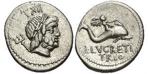 1 Denarius Römische Republik (509BC-27BC) Silber 