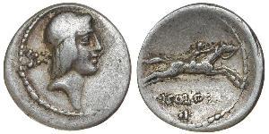 1 Denarius Römische Republik (509BC-27BC) Silber 