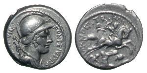 1 Denarius Römische Republik (509BC-27BC) Silber 