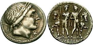1 Denarius Römische Republik (509BC-27BC) Silber 