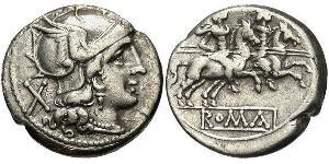 1 Denarius Römische Republik (509BC-27BC) Silber 