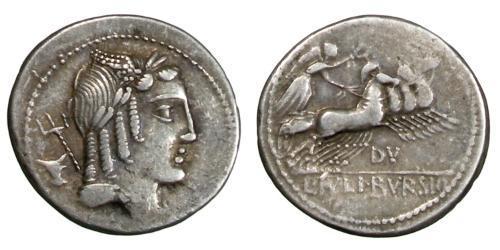 1 Denarius Römische Republik (509BC-27BC) Silber 