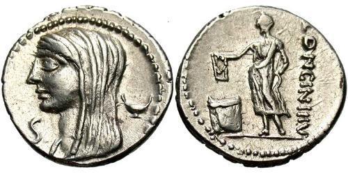 1 Denarius Römische Republik (509BC-27BC) Silber 