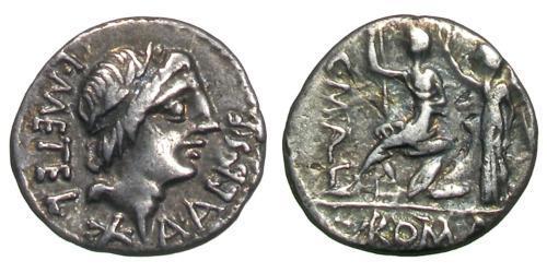 1 Denarius Römische Republik (509BC-27BC) Silber 
