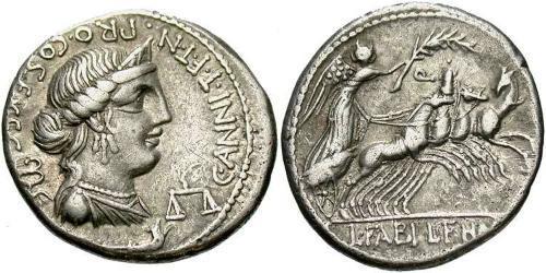 1 Denarius Römische Republik (509BC-27BC) Silber 