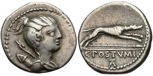 1 Denarius Römische Republik (509BC-27BC) Silber 