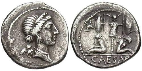 1 Denarius Römische Republik (509BC-27BC) Silber Iulius Caesar (100BC- 44 BC)