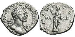 1 Denarius Roman Empire (27BC-395) Silver Hadrian  (76 - 138) 