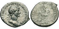 1 Denarius Roman Empire (27BC-395) Silver Hadrian  (76 - 138) 