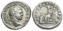 1 Denarius Roman Empire (27BC-395) Silver Caracalla (188-217)