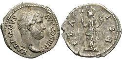 1 Denarius Roman Empire (27BC-395) Silver Hadrian  (76 - 138) 