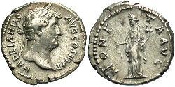 1 Denarius Roman Empire (27BC-395) Silver Hadrian  (76 - 138) 