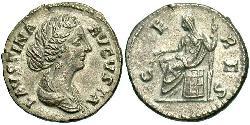 1 Denarius Roman Empire (27BC-395) Silver Faustina II (130-175)