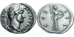 1 Denarius Roman Empire (27BC-395) Silver Hadrian  (76 - 138) 