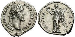1 Denarius Roman Empire (27BC-395) Silver Antoninus Pius  (86-161)